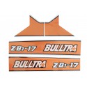 Cost of delivery: Kubota Bulltra B1-17, ZB1-17 stickers