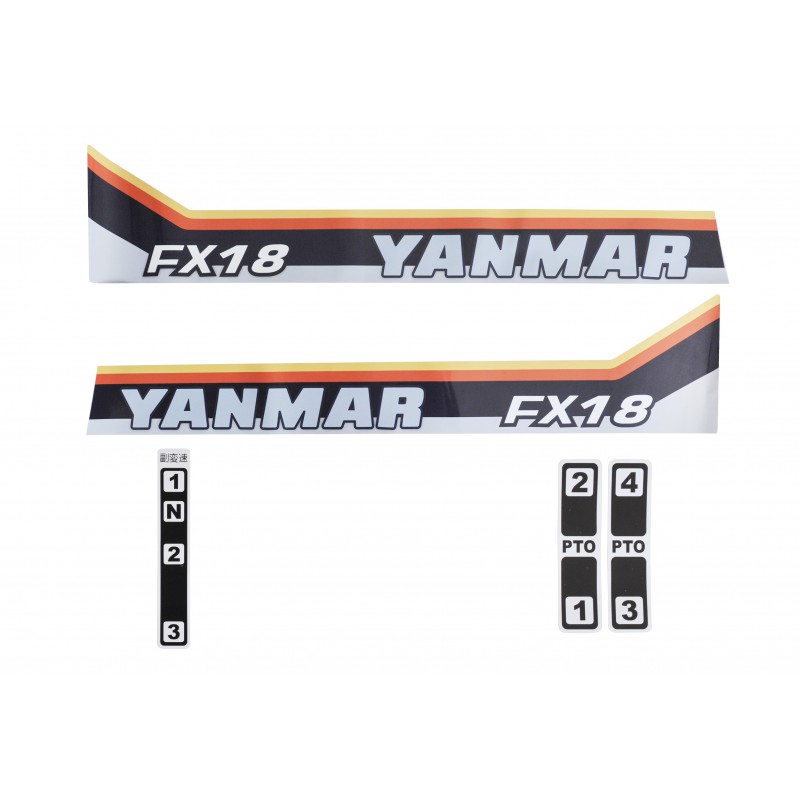 tous les produits - Autocollants Yanmar FX18