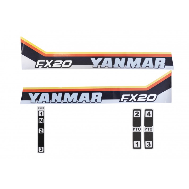 18 5000 wyniki tłumaczenia všetky produkty  - Nálepky Yanmar FX20