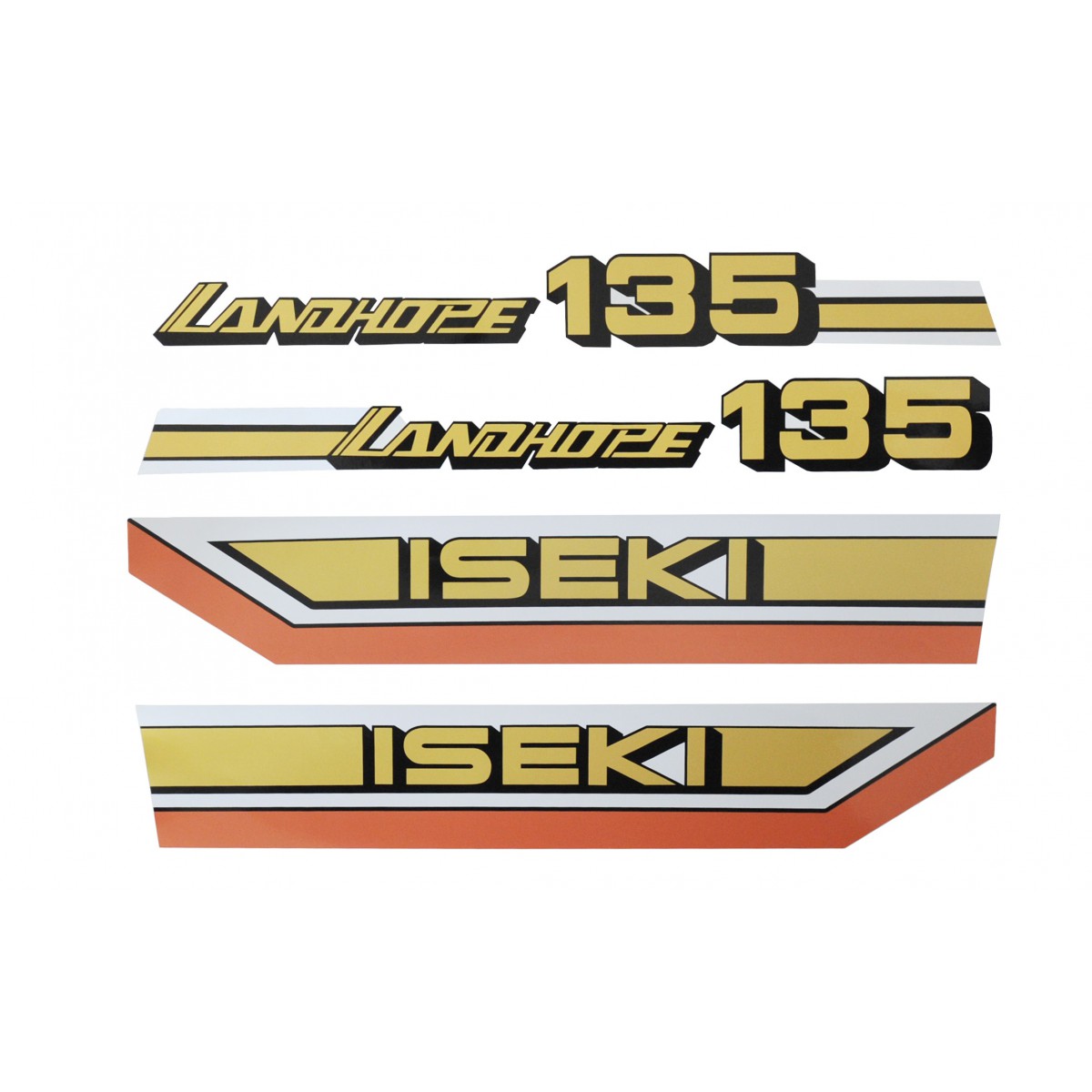 Stickers for the tractor Iseki TU 135