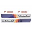 Cost of delivery: Stickers on the hood of the tractor Yanmar F200