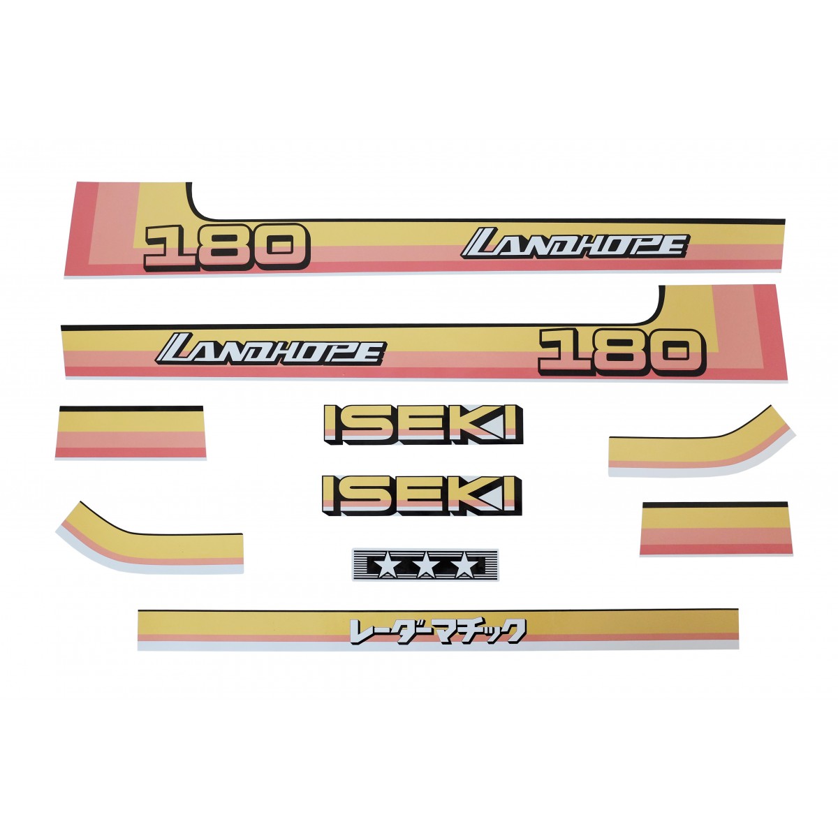 Iseki TU180 Landhope Stickers