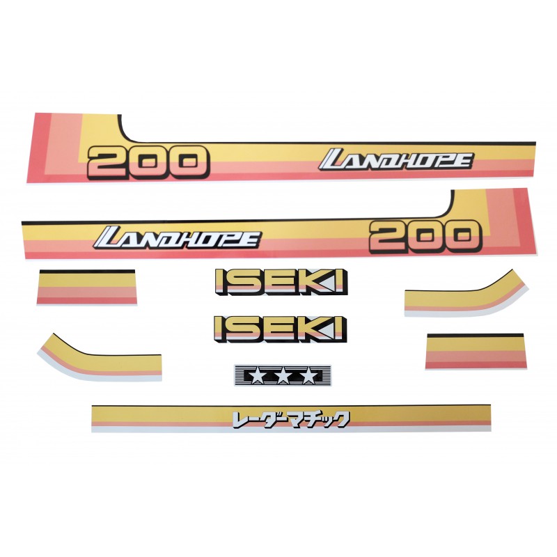 stickers - Iseki TU200 Landhope stickers