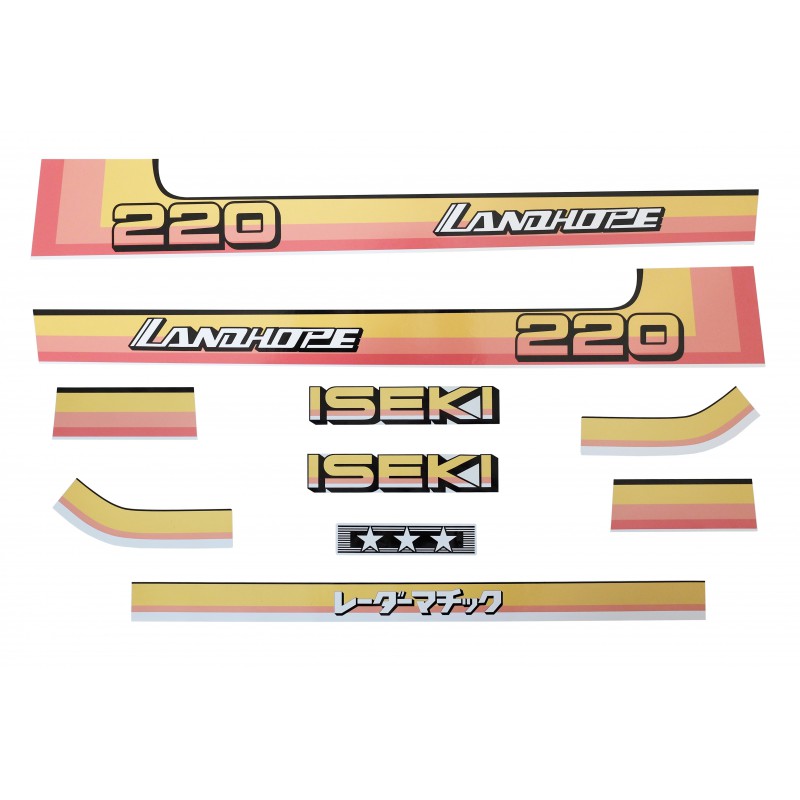 stickers - Iseki TU220 Landhope stickers