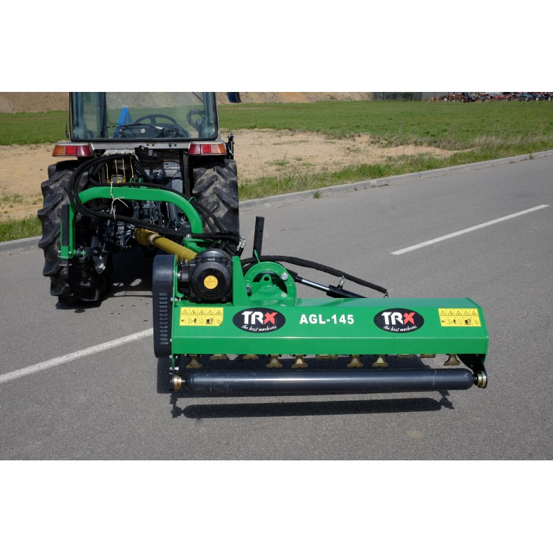 Flail mower on the AGL 145 TRX arm