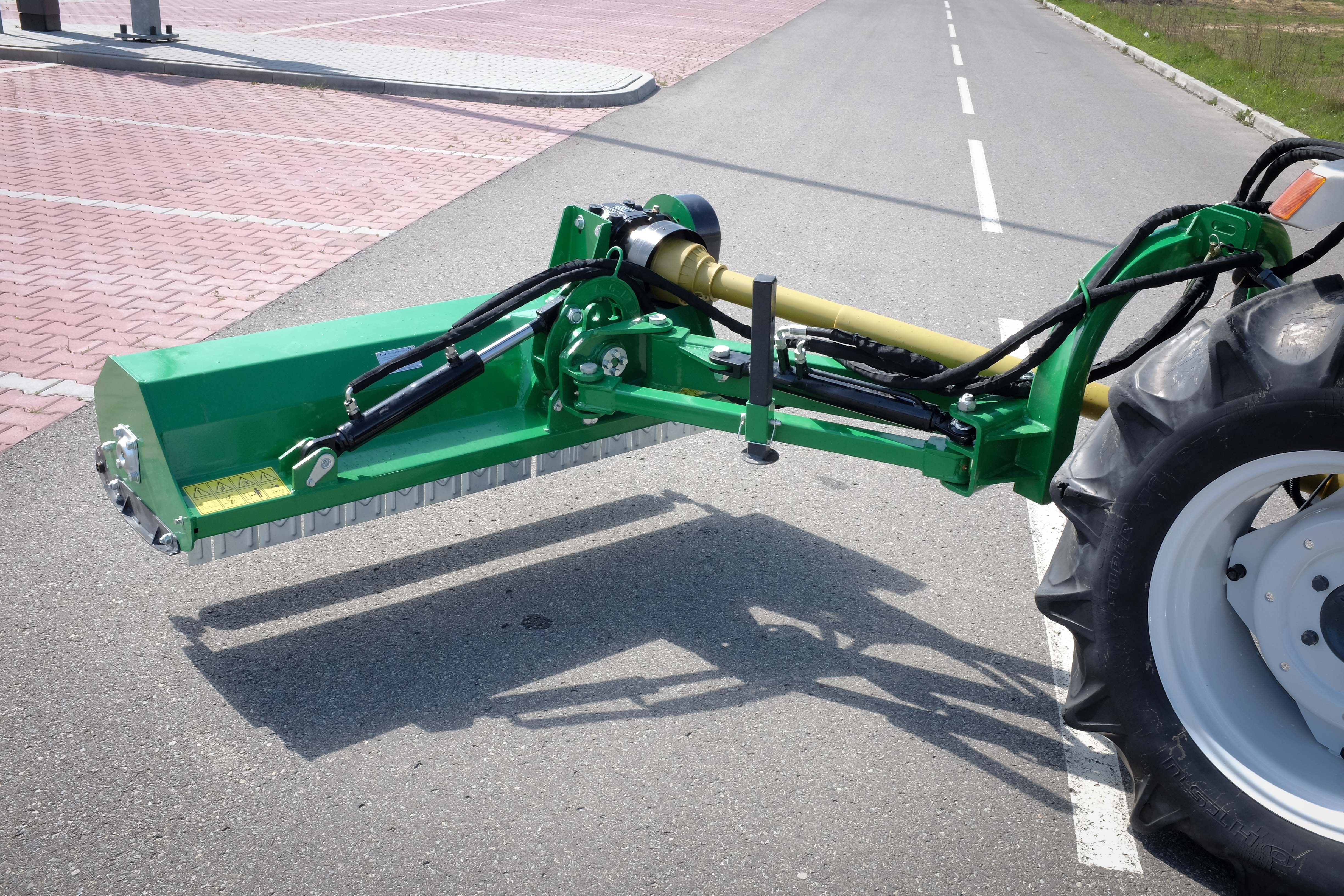 Flail mower on the AGL 145 TRX arm