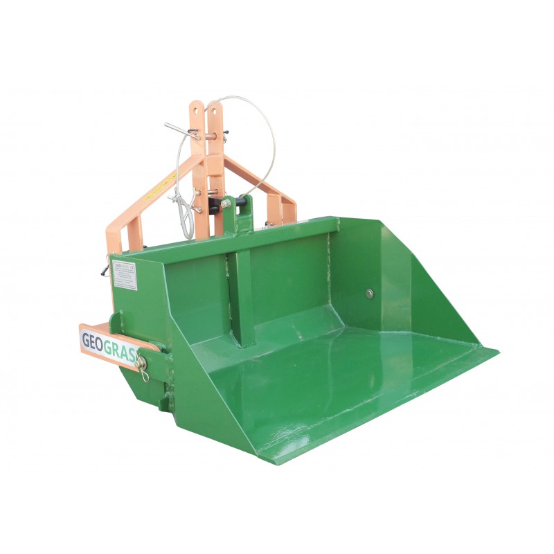 agricultural machinery - 100 cm transport box with TRX manual tipper
