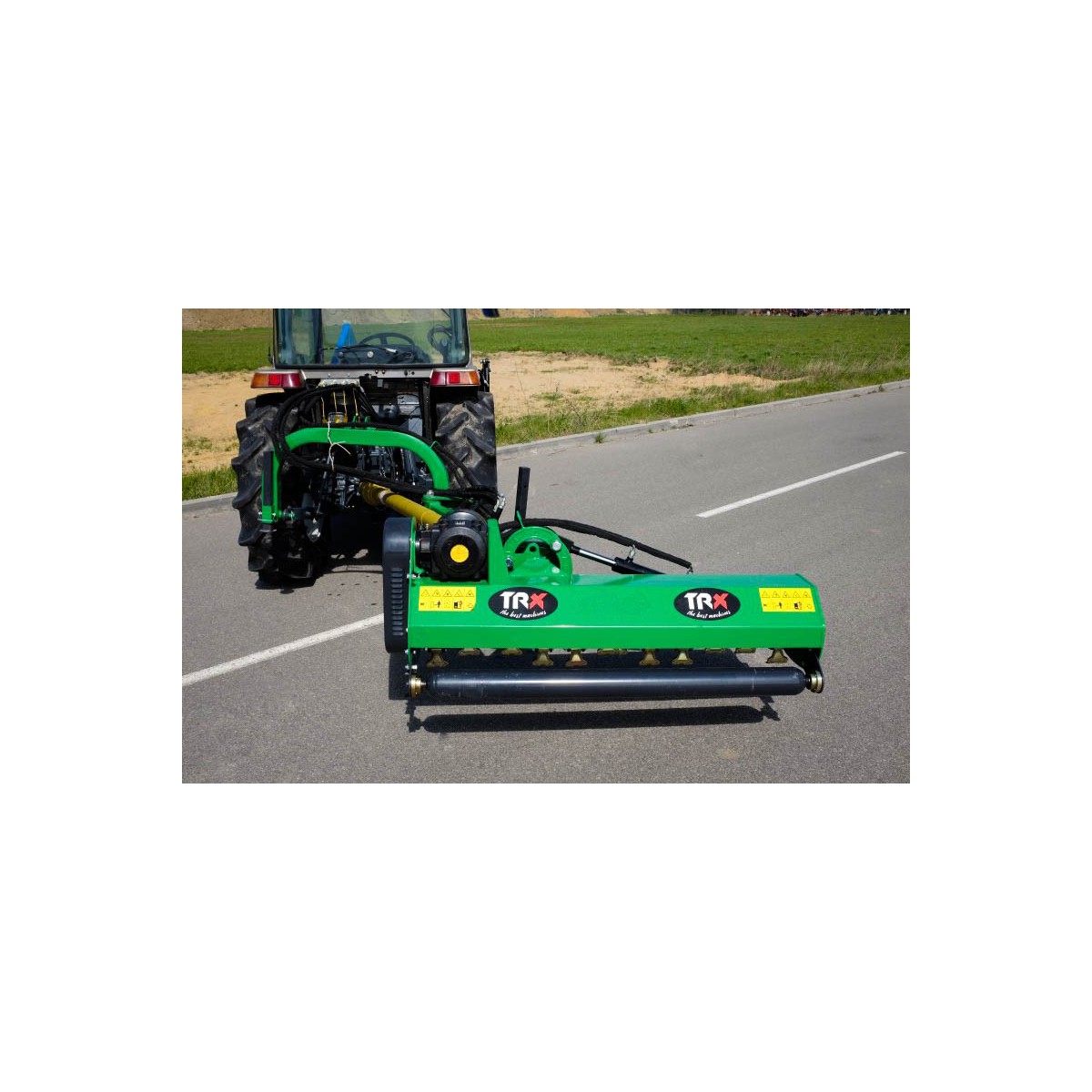 Flail mower on the AGL 165 TRX arm