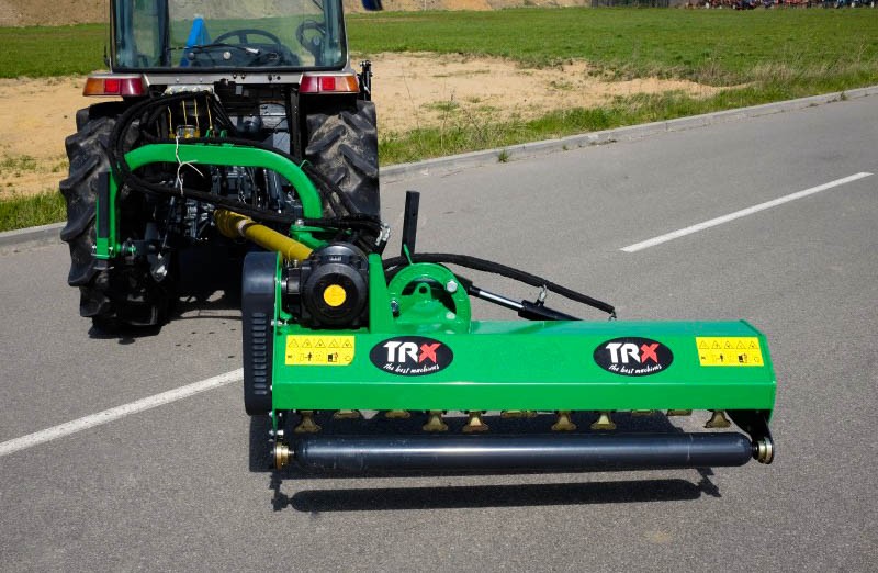 Flail mower on the AGL 165 TRX arm