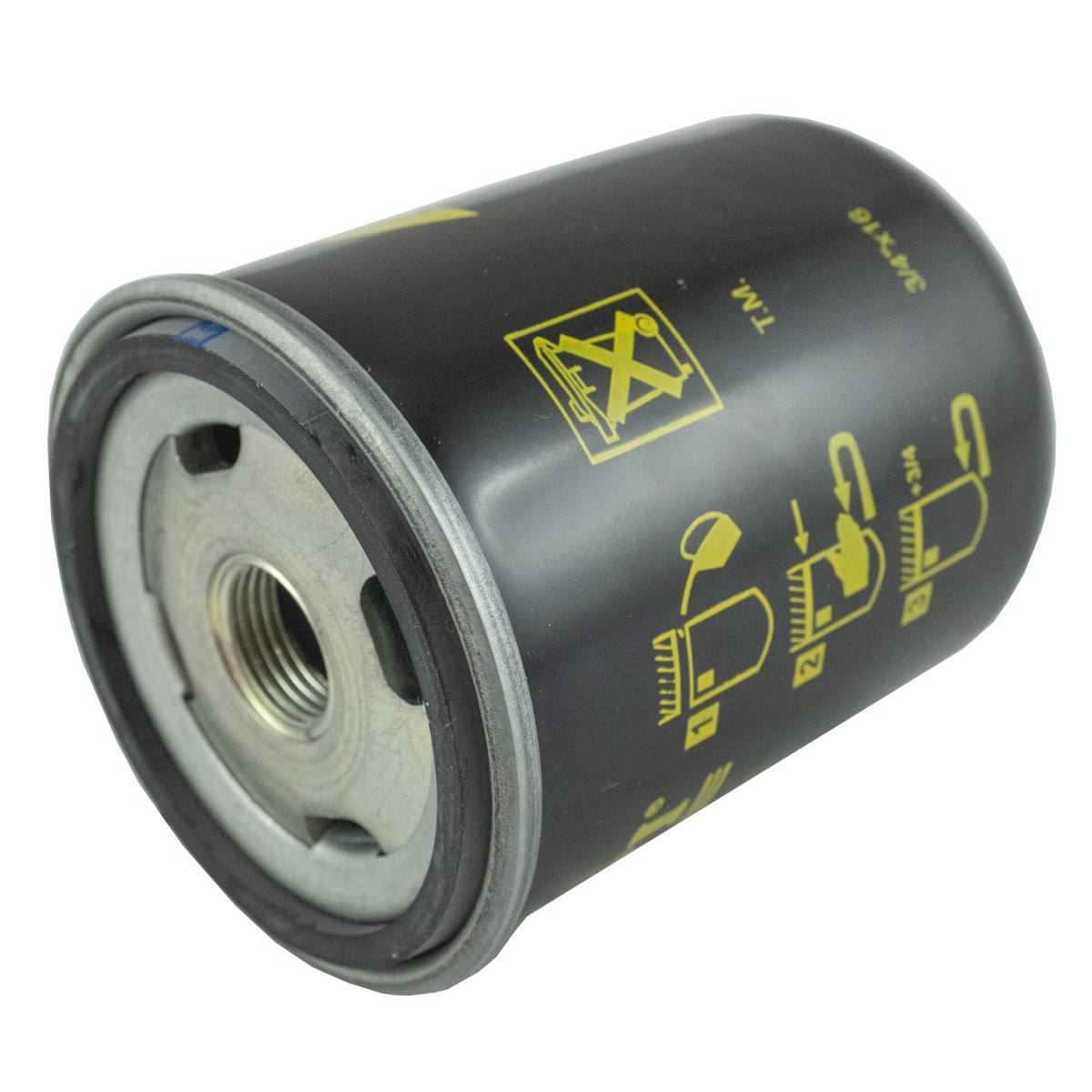 Hydraulic oil filter 3/4"-16UNF, 104 x 80 mm, John Deere 3036E gearbox, Yanmar 3TNV84-VX-JT3