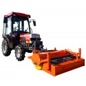 Koszt dostawy: VST MT270 4x4 - 27KM / CAB + zamiatarka 120 cm do traktora z koszem Sanko