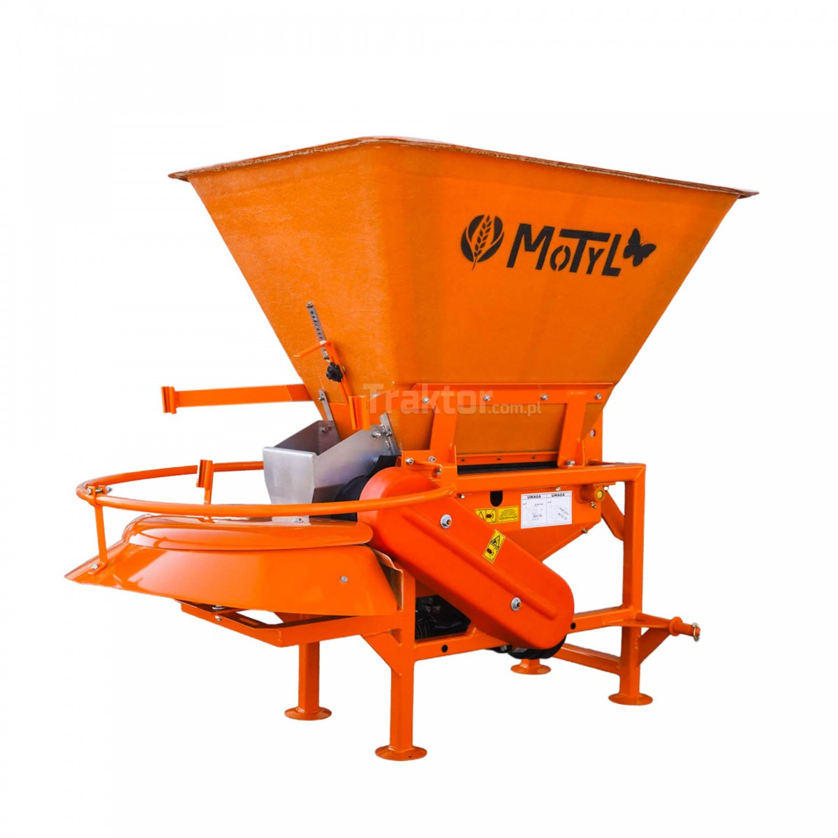 MOTYL N031M fertilizer spreader with narrow spreading attachment POM Augustów