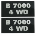 Cost of delivery: Kubota B7000 4WD Stickers