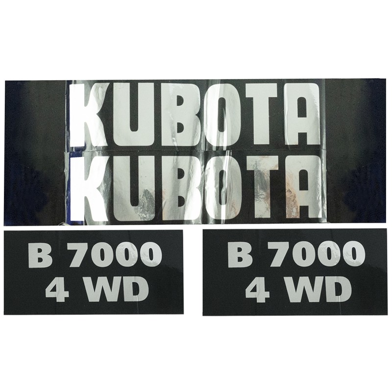 Parts_for_Japanese_mini_tractors - Kubota B7000 4WD stickers