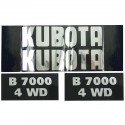 Cost of delivery: Autocollants Kubota B7000 4WD