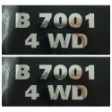 Cost of delivery: Kubota B7001 4WD Stickers