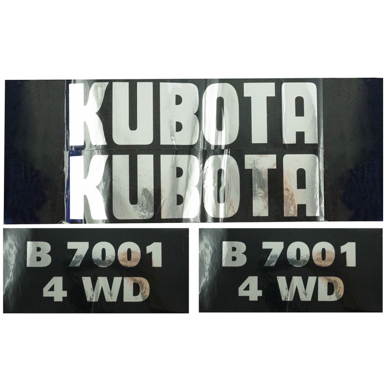 les pièces - Autocollants Kubota B7001 4WD