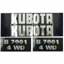 Cost of delivery: Kubota B7001 4WD pegatinas