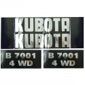 Cost of delivery: Kubota B7001 4WD Stickers