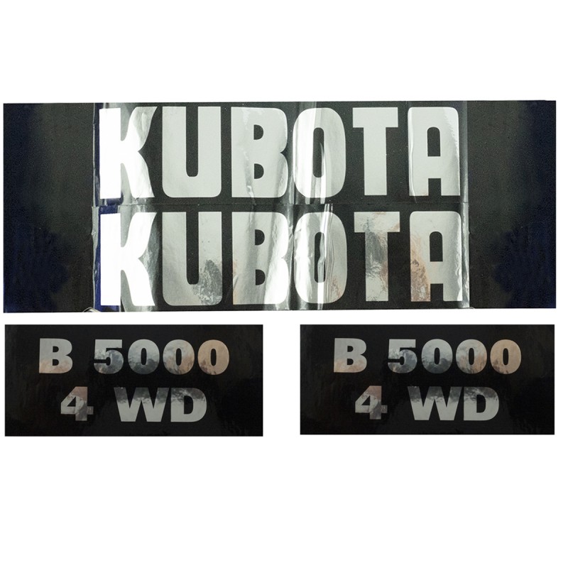 Parts_for_Japanese_mini_tractors - Kubota B5000 4WD Stickers
