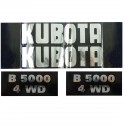 Cost of delivery: Autocollants Kubota B5000 4WD