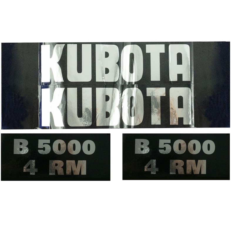les pièces - Autocollants Kubota B5000 4RM
