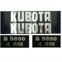 Cost of delivery: Autocollants Kubota B5000 4RM