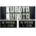 Koszt dostawy: Naklejki Kubota B5000 4RM