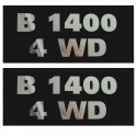 Cost of delivery: Kubota B1400 4WD Stickers