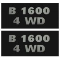 Cost of delivery: Kubota B1600 4WD Stickers