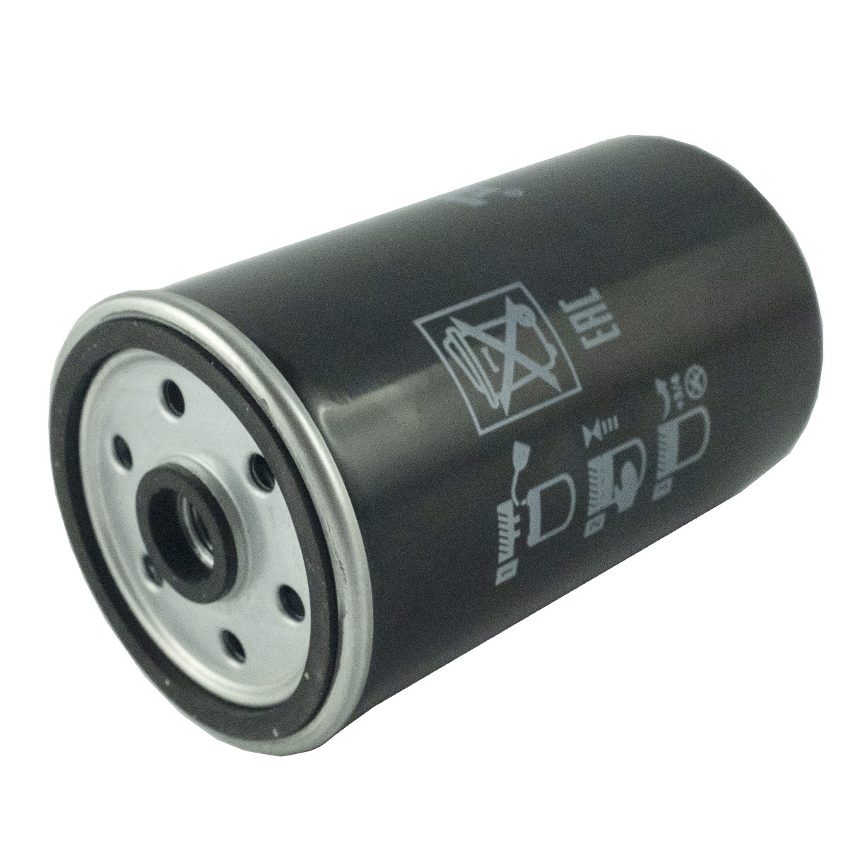 Fuel filter M16x1.5 / M8x1.25, metal, screw-on