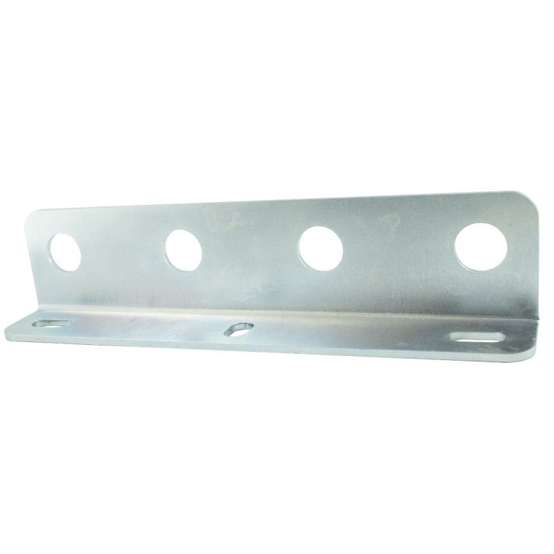 parts to tractors - Plate for mounting hydraulic sockets 220 x 50 mm, LOW for 4 sockets - M18 / M16