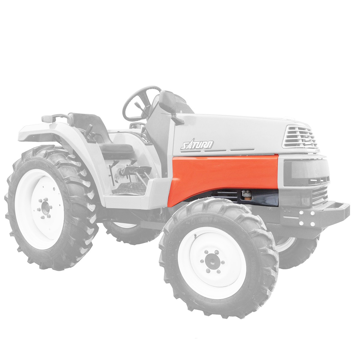 Seitenhaube für Traktor Kubota GT3, GT5, Kubota X20, X24, RECHTS