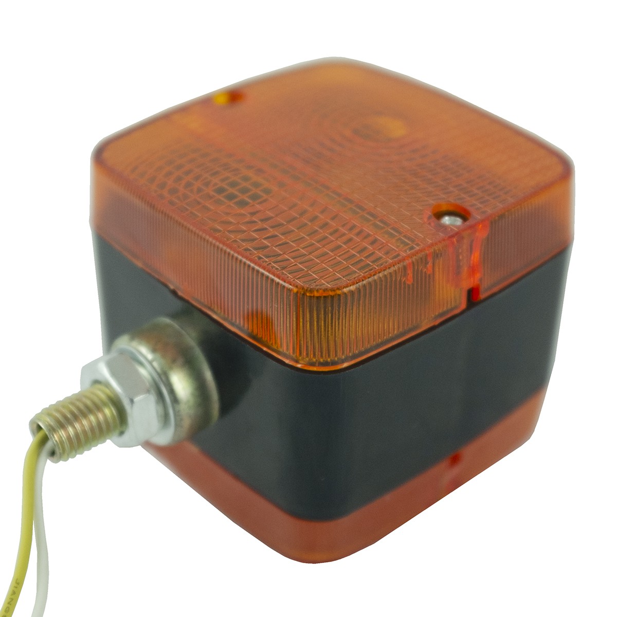 Clignotant d'aile de tracteur / 88 x 88 x 80 mm / 12V 10W / BA155 / Universel