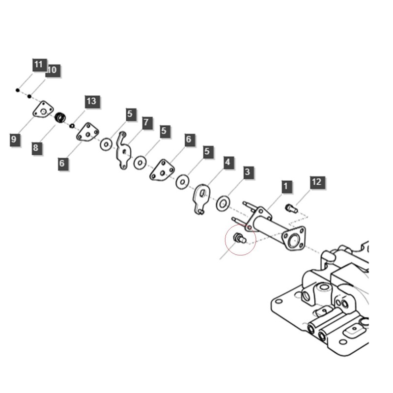 tornillos - Tornillo M10 x 1,5 x 20 S154102033 / Ls Tractor 40028947