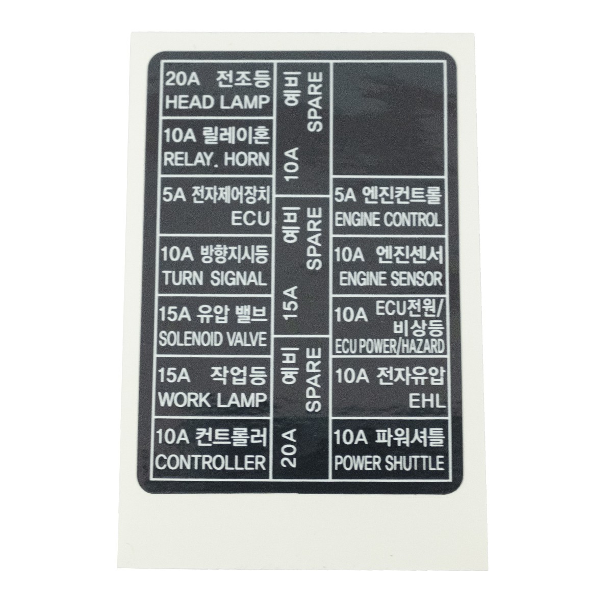 Fuse box sticker LS MT3.35 / LS MT3.40 / LS MT3.50 / LS MT3.60 / TRG980 / 40310659