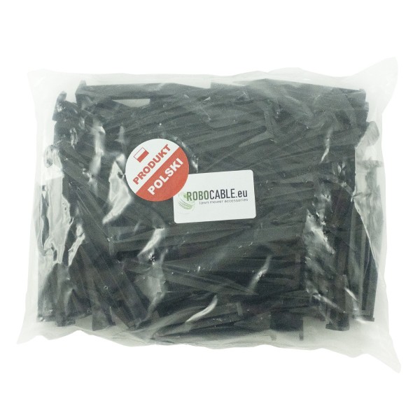 Szpilki, szpilka mocowania przewodu sygnałowego 100 szt. kolor CZARNY