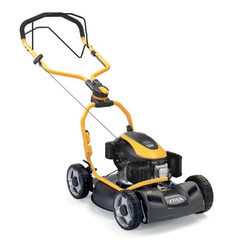 gardening tools - Stiga Multiclip 750 S powered petrol lawn mower