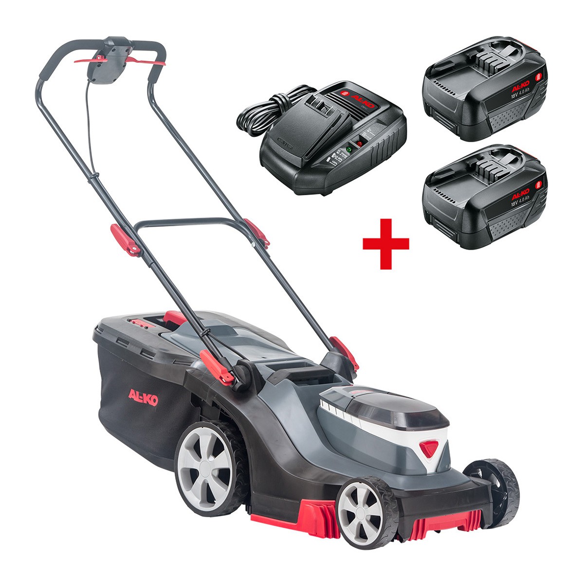 Der handgeführte Rasenmäher AL-KO 38.2 Li 18V Comfort Bosch Home & Garden Set