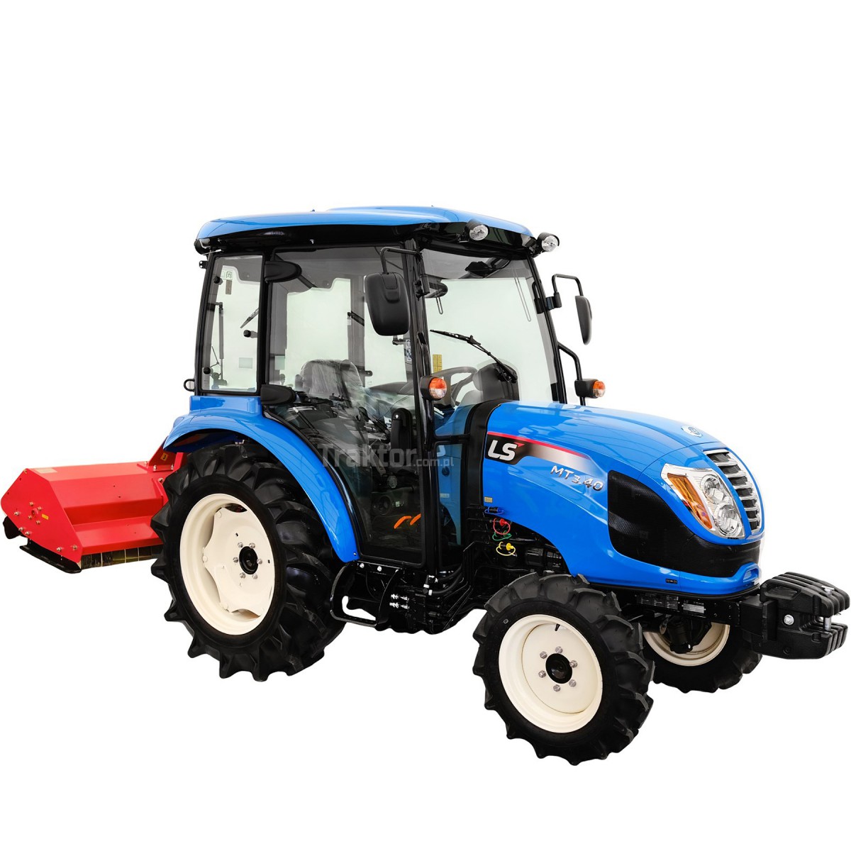 LS Tractor MT3.40 MEC 4x4 - 40 HP / CAB + flail mower EFGC 145D 4FARMER