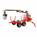 Cost of delivery: Grúa forestal ATV LT1500 + remolque cargadora HDS 1.5t / 300 kg