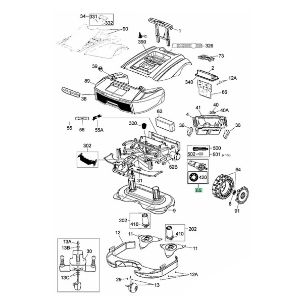 Engine, Cub Cadet XR3, Robomow RS, SMSB6206B, MSB6206C