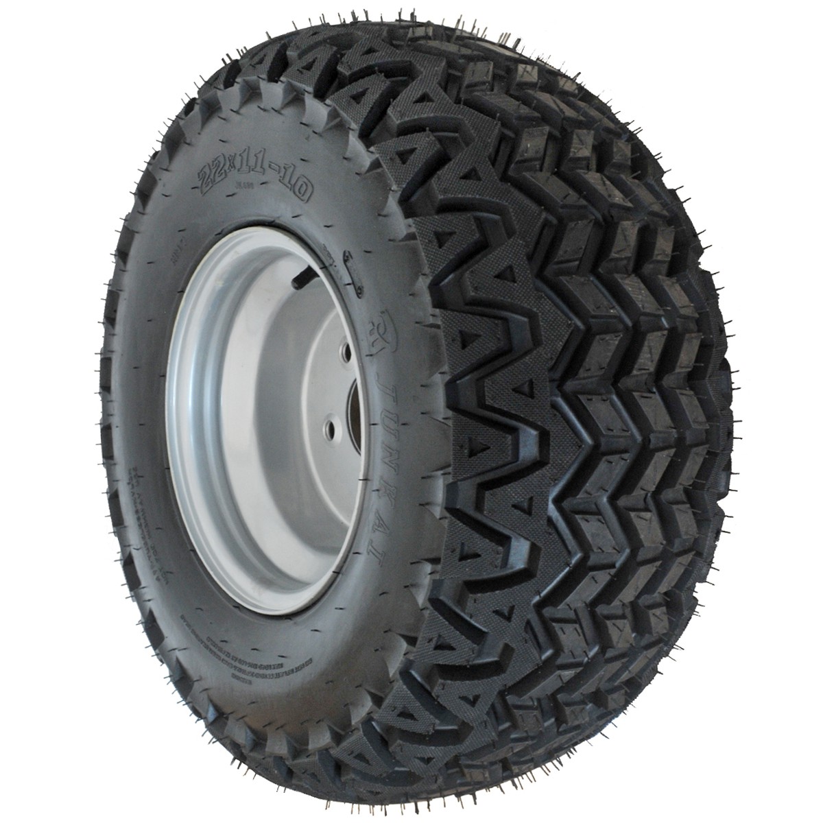 Roue complète VTT QUAD / 22 x 11-10 / 6PR / JK660