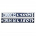 Cost of delivery: Autocollants Kubota L1801 / 5-25-100-08