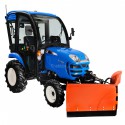 Koszt dostawy: LS Tractor XJ25 MEC 4x4 - 24.4 KM / CAB + pług do śniegu strzałkowy 150 cm, hydrauliczny 4FARMER