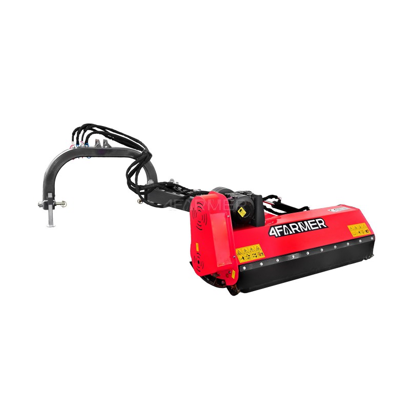 AGLK 125 4FARMER light flail mower on the boom red