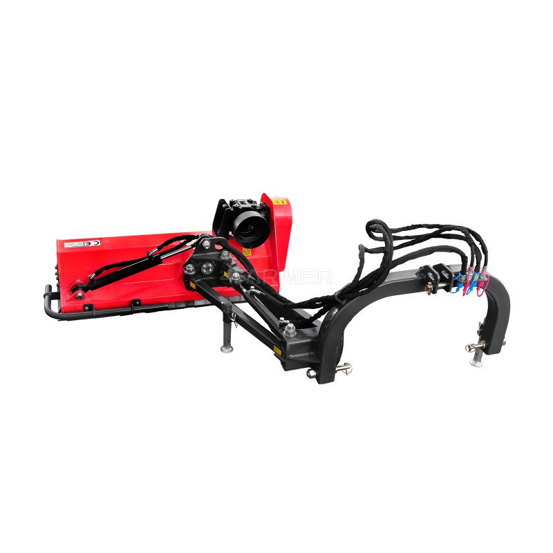 AGLK 125 4FARMER light flail mower on the boom red