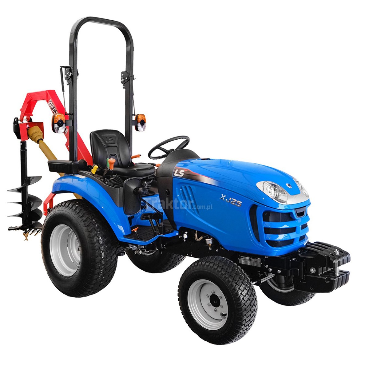 LS Tractor XJ25 MEC 4x4 - 24,4 HP / TURF + equipo de perforación para tractor HDM L50 16" (40 cm) 4FARMER