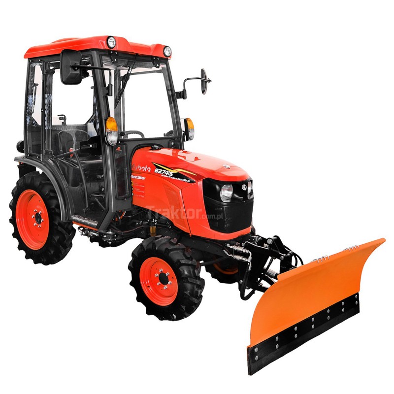 traktory - Kubota B2741 S Neo Star 4x4 - 27KM / CAB + rovný snehový pluh SB130 130 cm, hydraulický 4FARMER