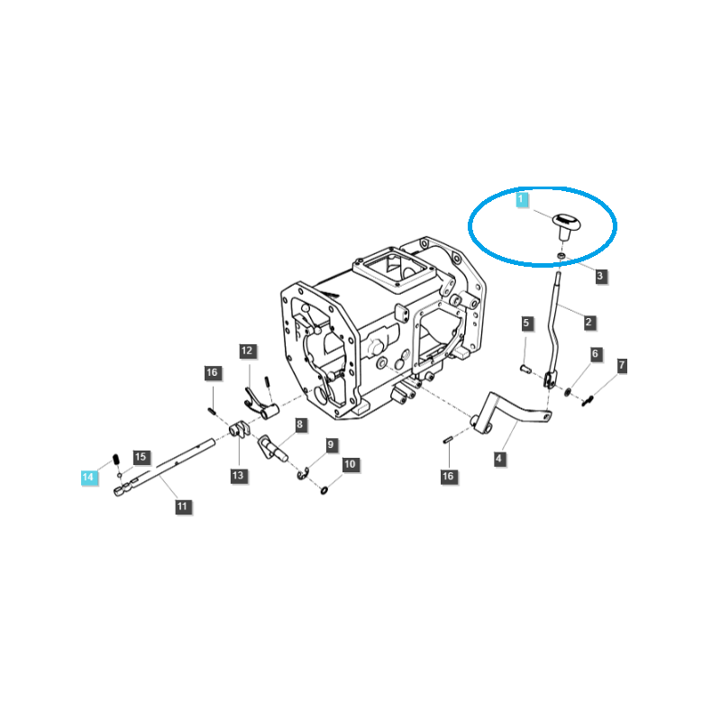 fahrsystem - Schaltknauf / TRG293 / LS Traktor / Nr. 40197446